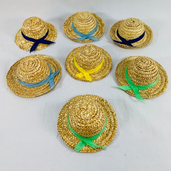 miniature straw hats